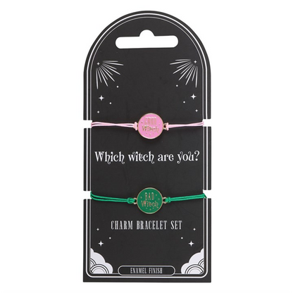 Set of 2 Good Witch and Bad Witch Bracelets