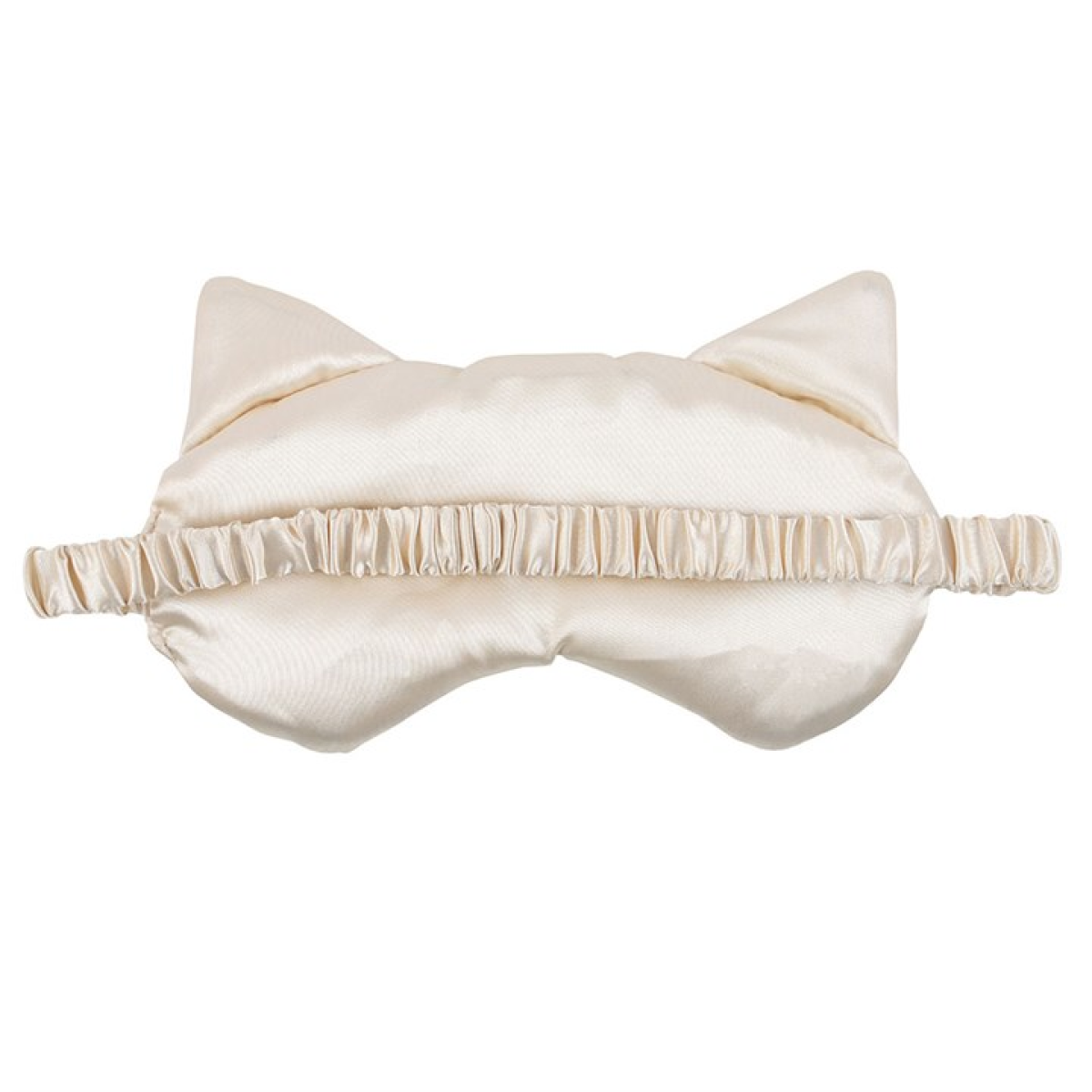 White Cat Face Satin Eye Mask
