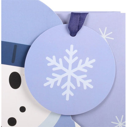 Snowman Shaped Gift Bag