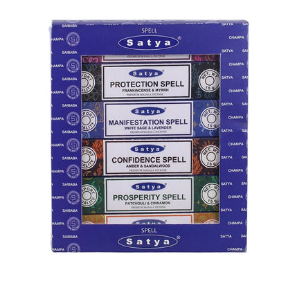 Set of 6 Spell Incense Stick Packs by Satya